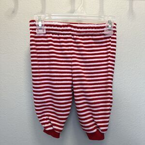 Starting Out | Red & White Stripe Microfiber Christmas Pants Size 3-6 Months